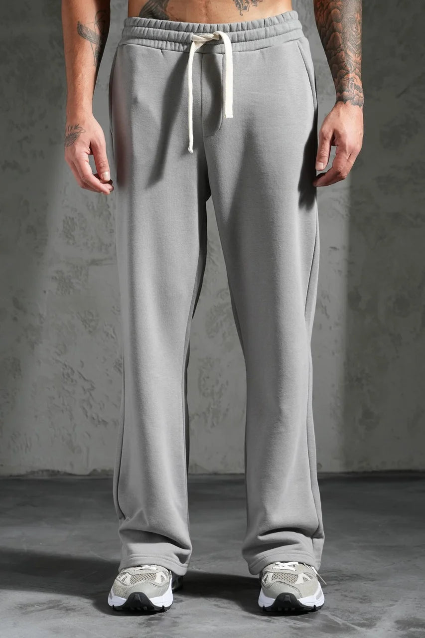 Pantalon jogging coupe droite de couleur gris anthracite | Lyon