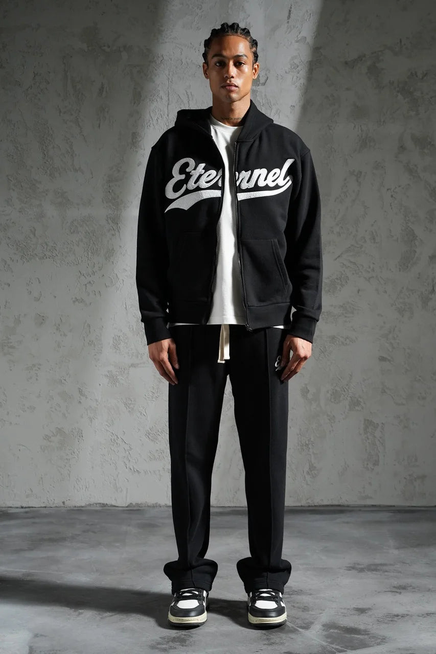 Ensemble veste capuche et pantalon coupe droite ETERRNEL Noir | Lyon