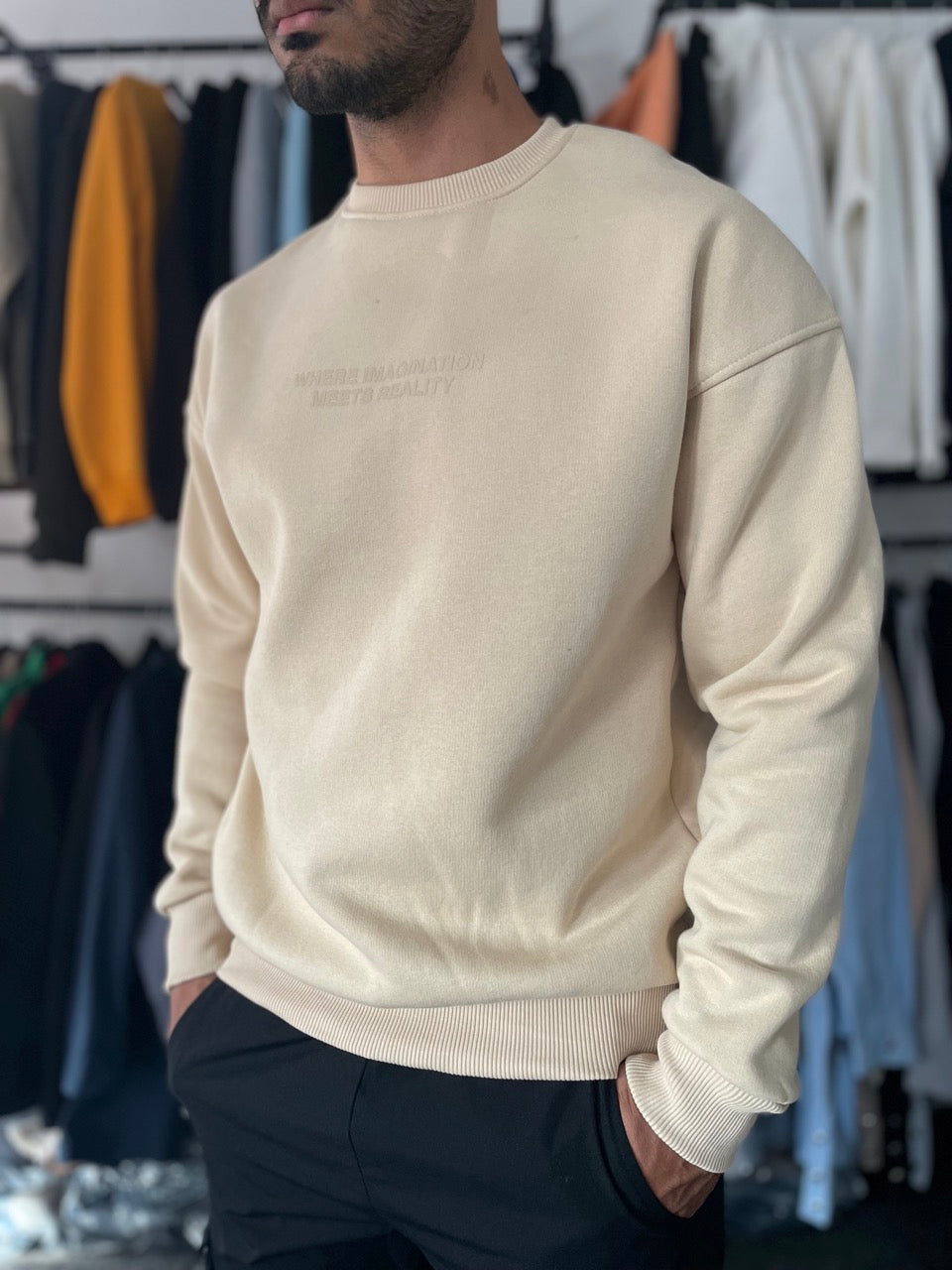 Pull épais UNLIMITED Beige