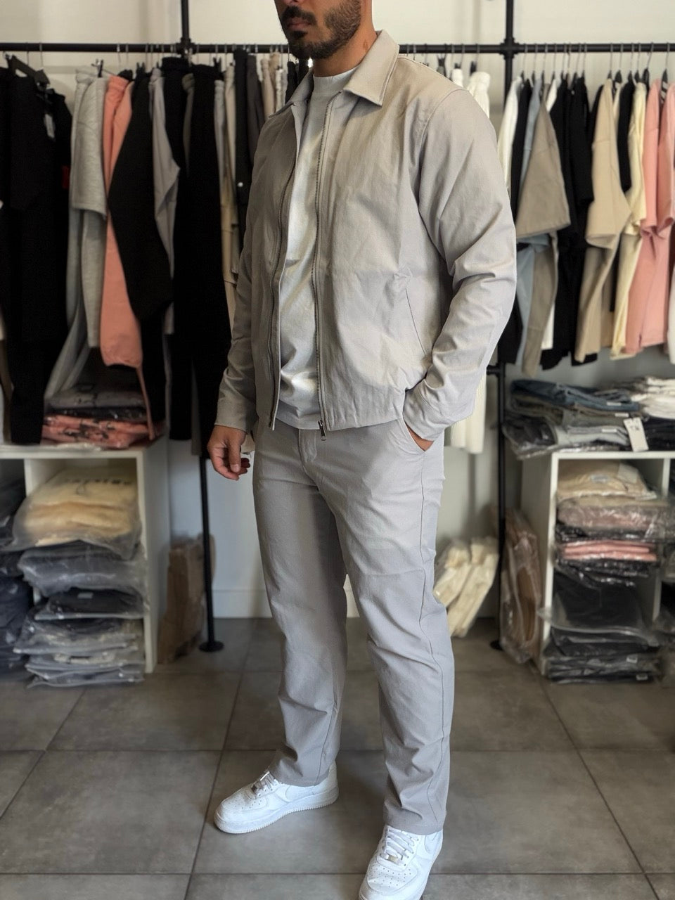 Ensemble classy gris veste et pantalon | TIKTOK