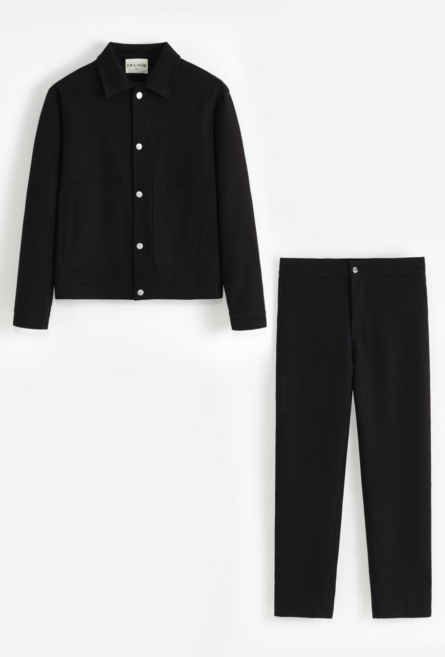 Ensemble veste pantalon classy noir AXA | Lyon