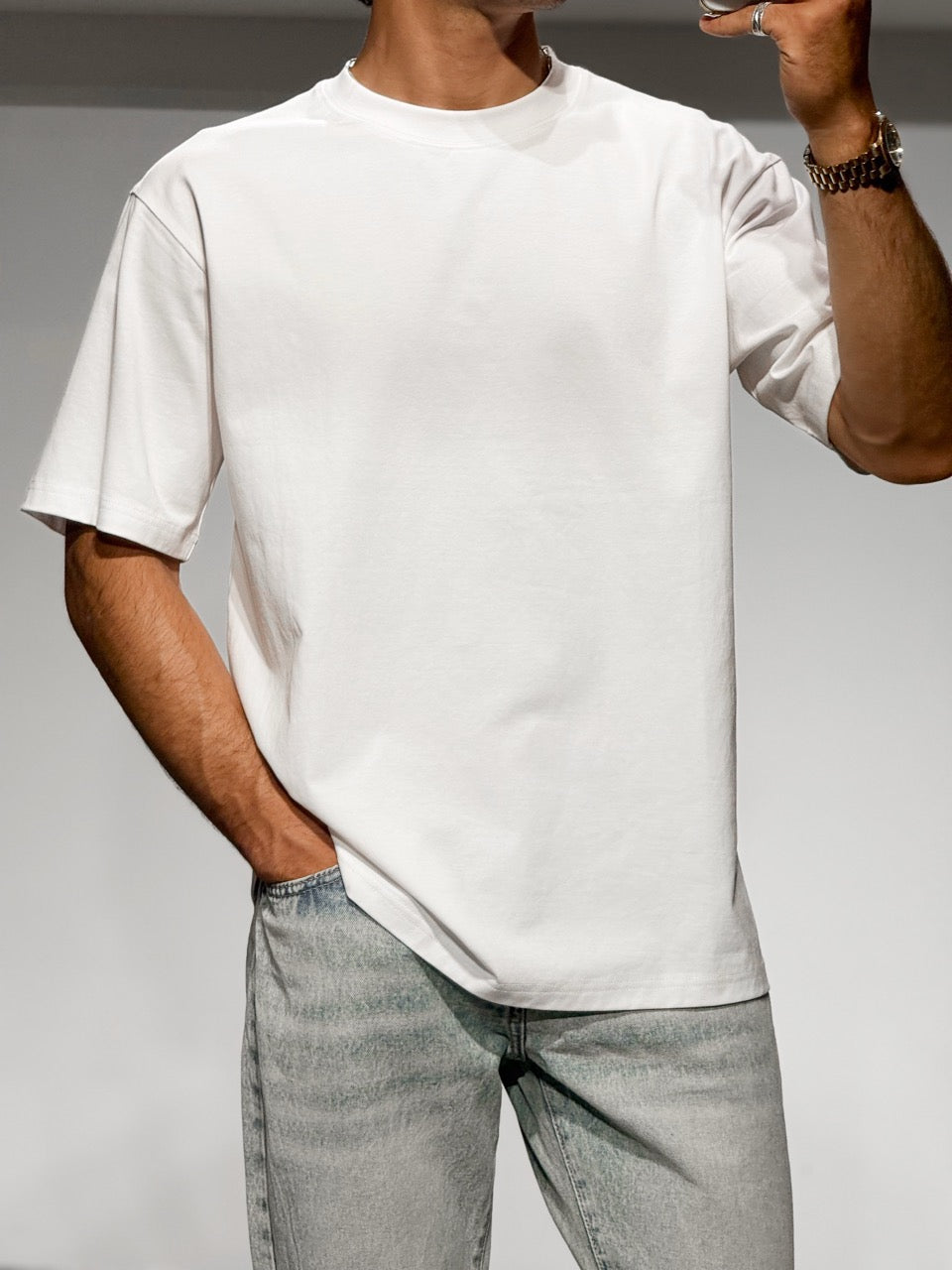 T-shirt Oversize basique blanc | Lyon