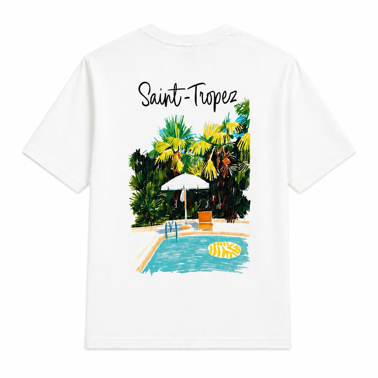 T-shirt Oversize saint tropez blanc| Lyon