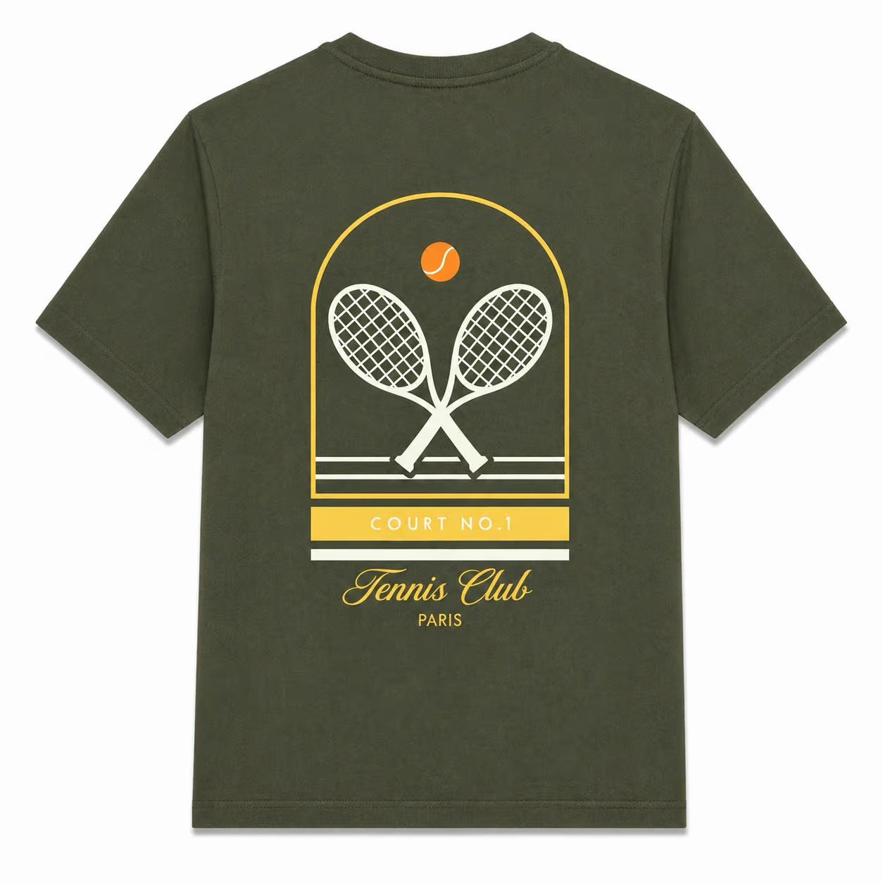 T-shirt Oversize tenis club vert kaki| Lyon