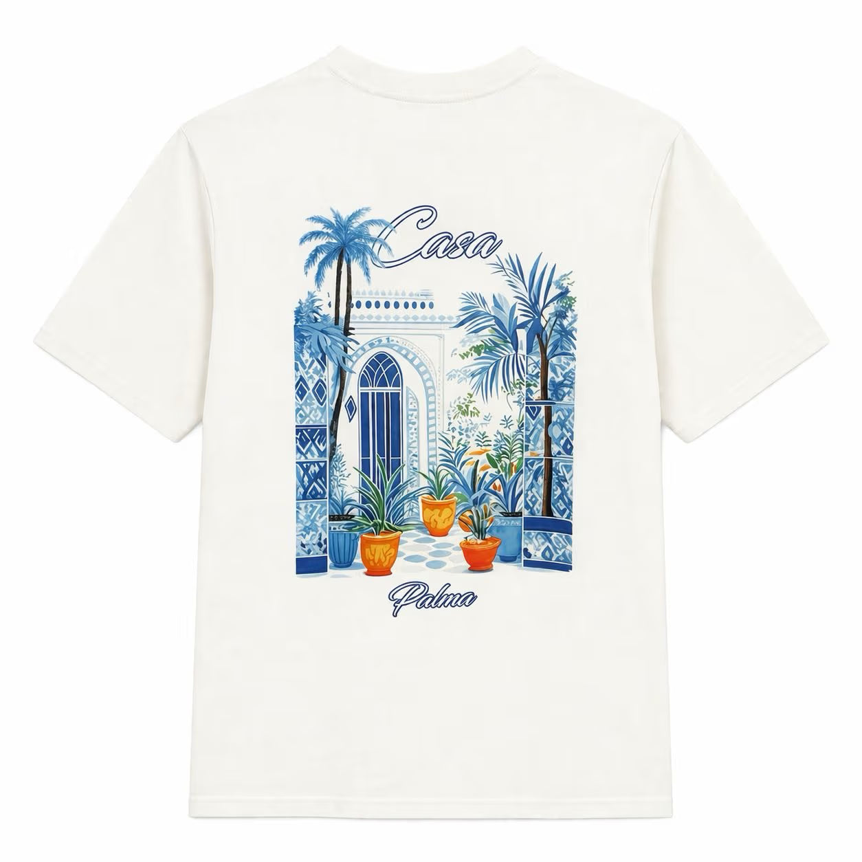 T-shirt Oversize casa palma blanc| Lyon