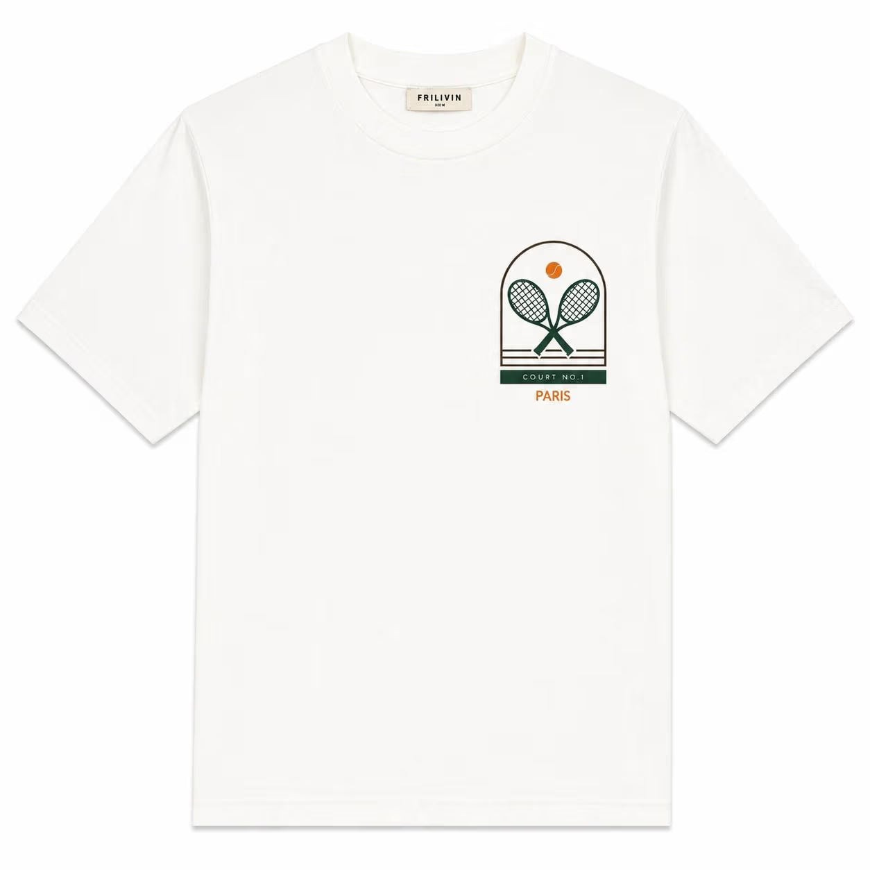 T-shirt Oversize tenis club blanc| Lyon
