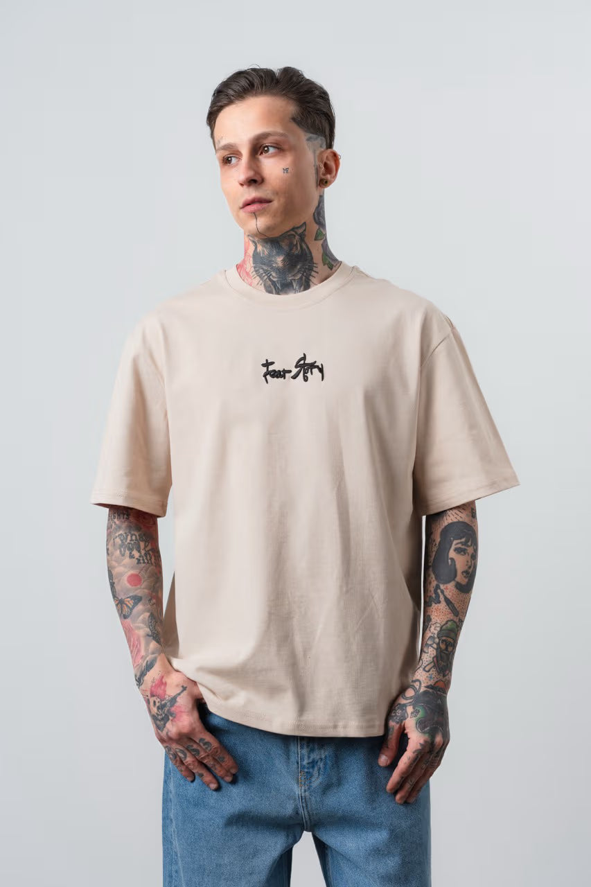 T-shirt oversize FEAR STORY beige