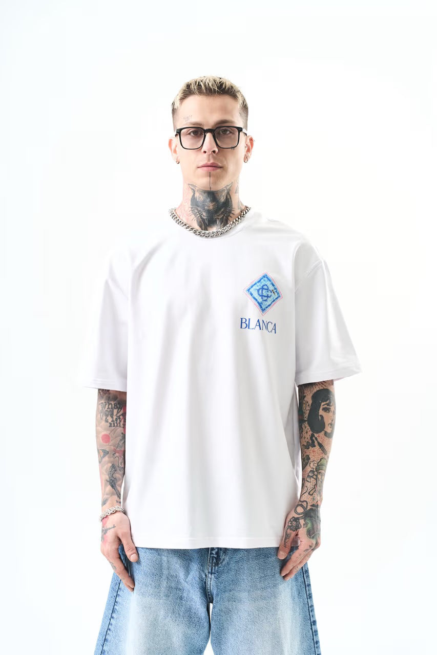 T-shirt oversize BLANCA blanc