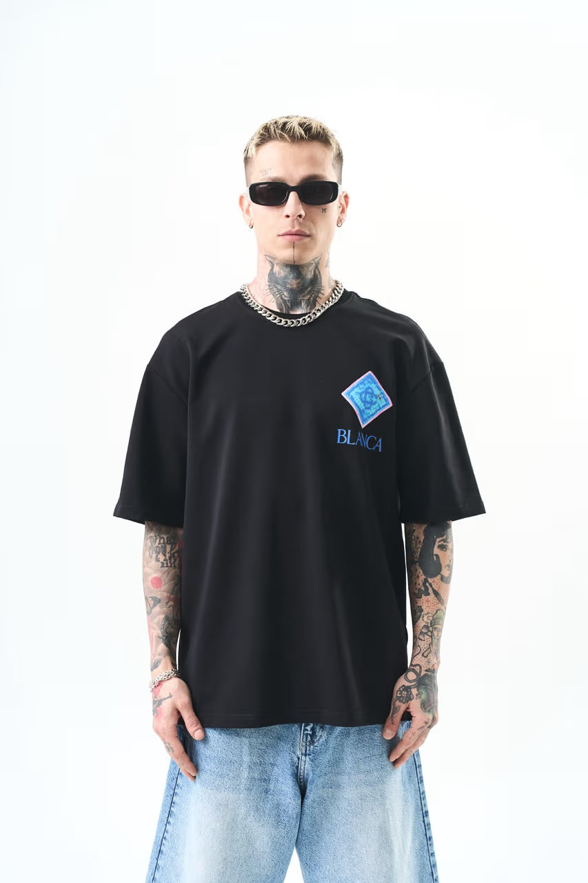T-shirt oversize BLANCA noir