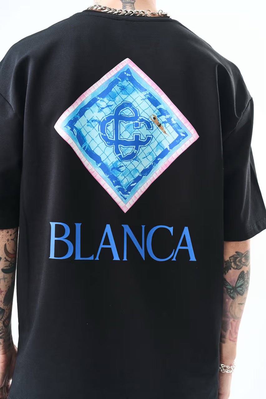 T-shirt oversize BLANCA noir
