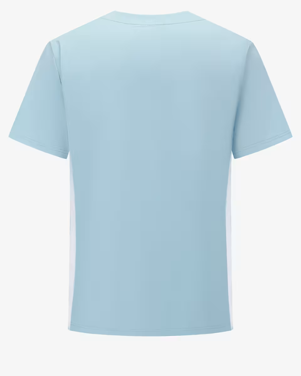 T-shirt bleu logo relief Chabrand | Lyon