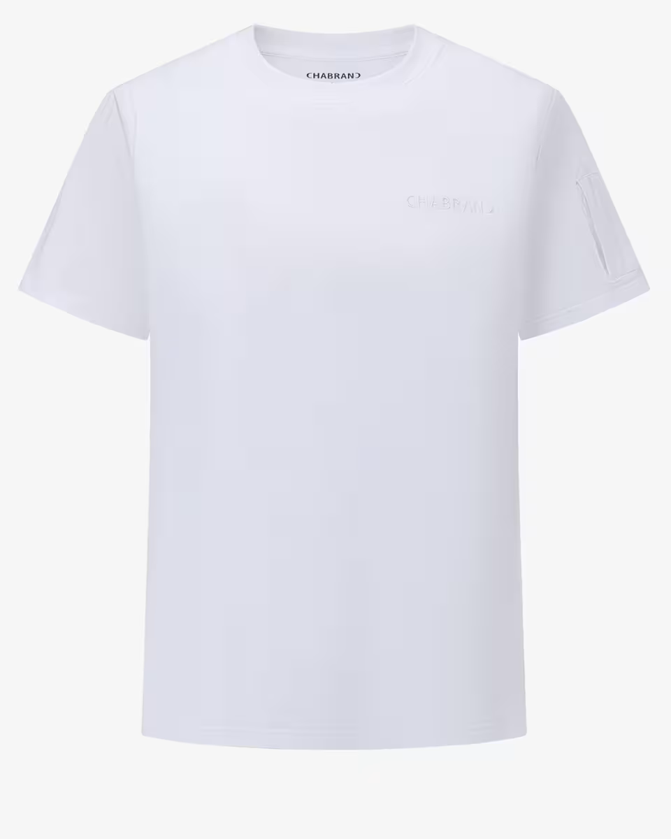 T-shirt blanc monochrome Chabrand | Lyon